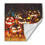 Jack-O'-Lantern Halloween Pumpkin Print Silk Bandana