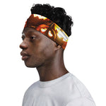 Jack-O'-Lantern Halloween Pumpkin Print Sports Headband