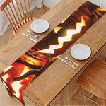 Jack-O'-Lantern Halloween Pumpkin Print Table Runner