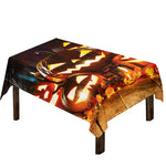 Jack-O'-Lantern Halloween Pumpkin Print Tablecloth