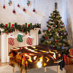 Jack-O'-Lantern Halloween Pumpkin Print Tablecloth