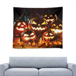 Jack-O'-Lantern Halloween Pumpkin Print Tapestry