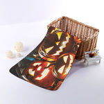 Jack-O'-Lantern Halloween Pumpkin Print Towel