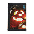 Jack-O'-Lantern Halloween Pumpkin Print Trifold Wallet