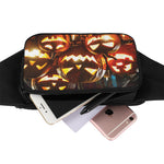 Jack-O'-Lantern Halloween Pumpkin Print Waist Bag