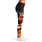 Jack-O'-Lantern Halloween Pumpkin Print Women's Leggings