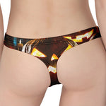 Jack-O'-Lantern Halloween Pumpkin Print Women's Thong