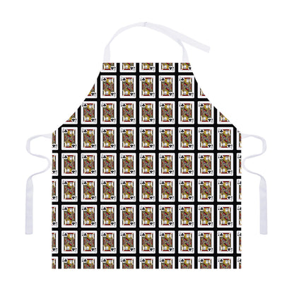 Jack Of Clubs Playing Card Pattern Print Adjustable Apron