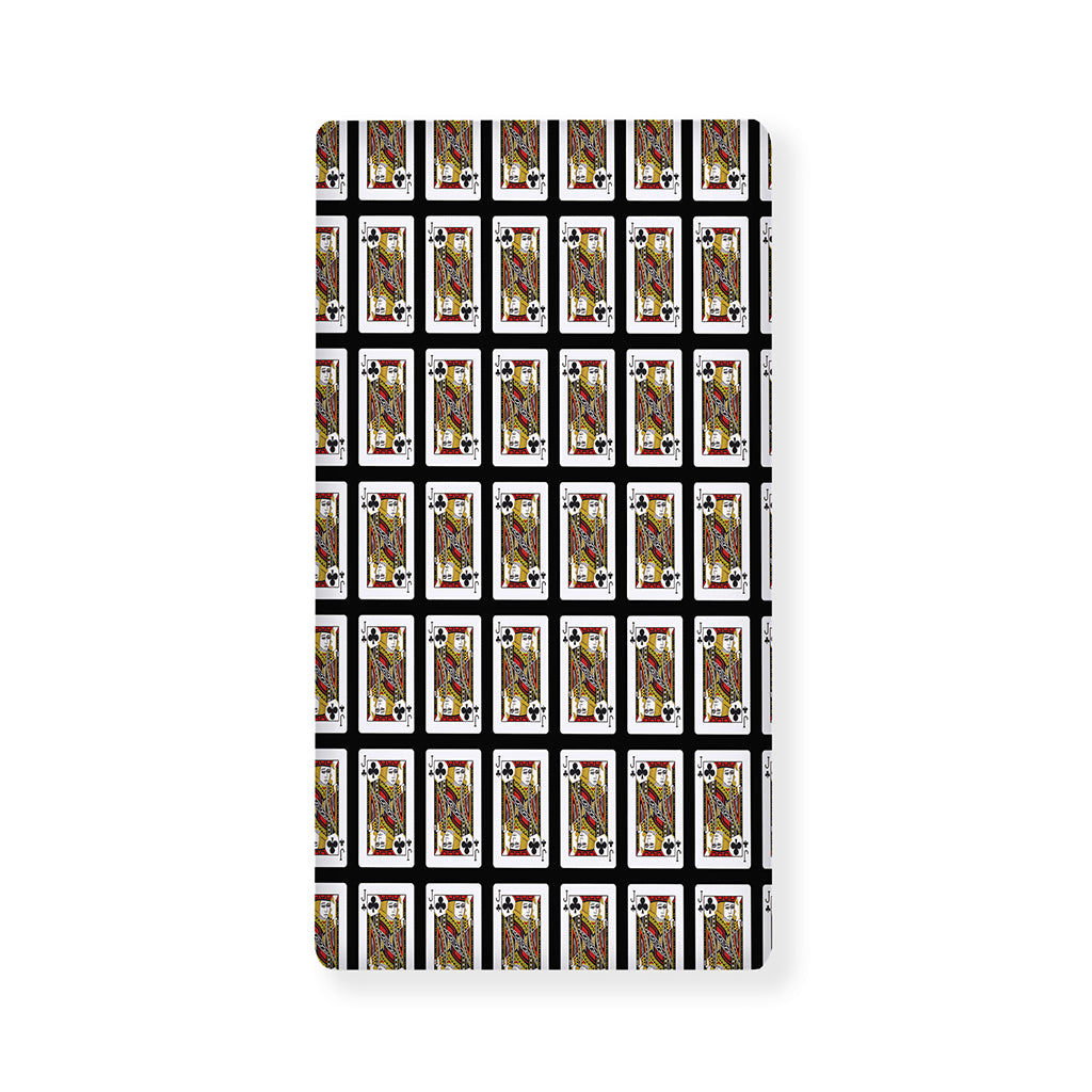 Jack Of Clubs Playing Card Pattern Print Baby Crib Sheet
