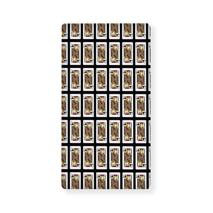 Jack Of Clubs Playing Card Pattern Print Baby Crib Sheet