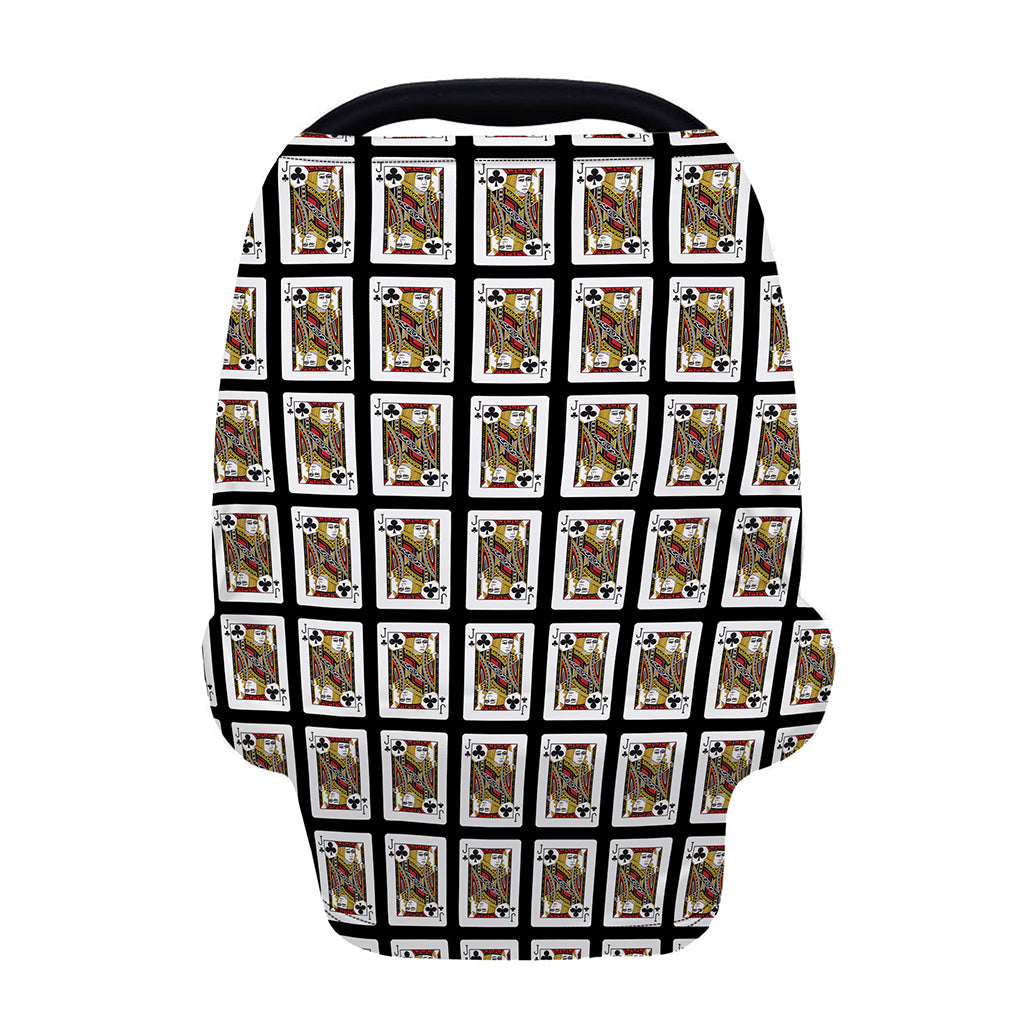 Jack Of Clubs Playing Card Pattern Print Baby Seat Cover
