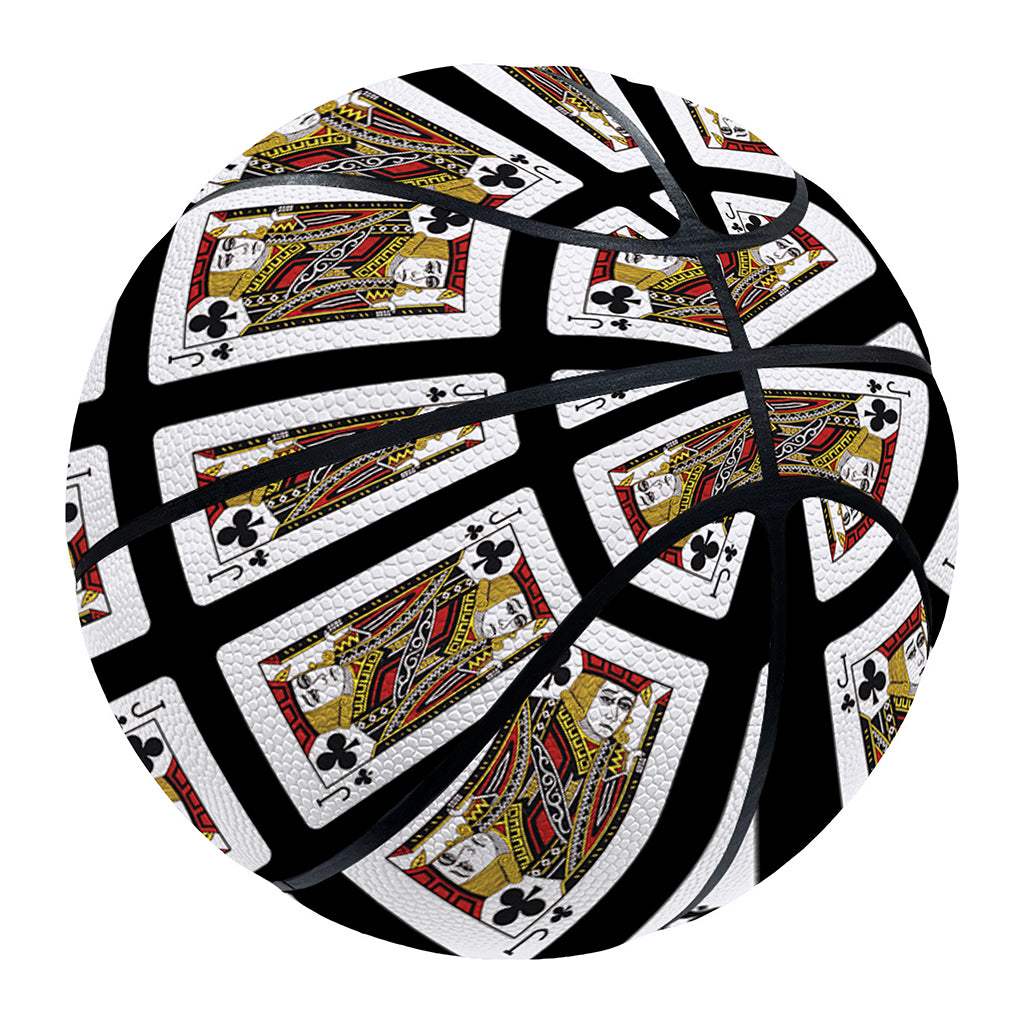 Jack Of Clubs Playing Card Pattern Print Basketball