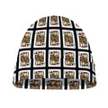 Jack Of Clubs Playing Card Pattern Print Beanie