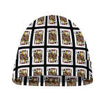 Jack Of Clubs Playing Card Pattern Print Beanie