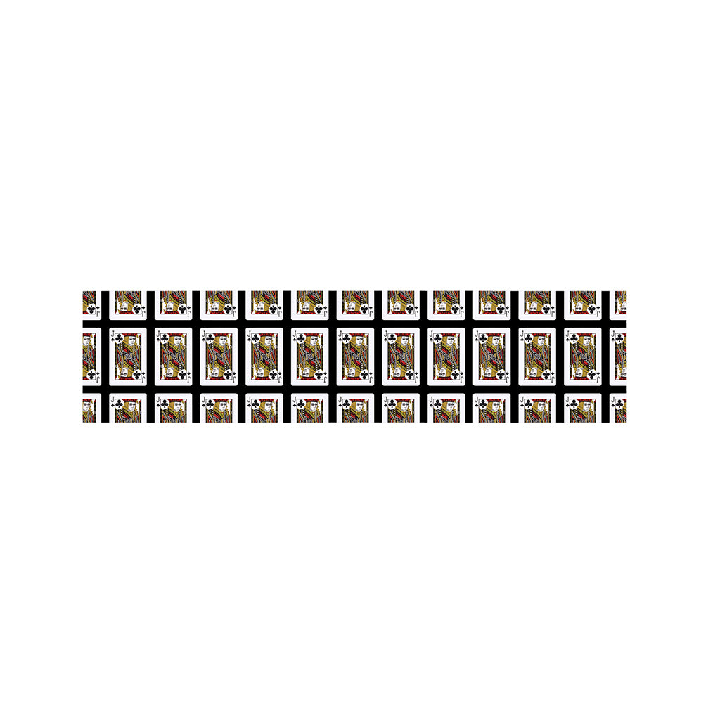Jack Of Clubs Playing Card Pattern Print Bed Runner