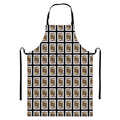 Jack Of Clubs Playing Card Pattern Print Bib Apron With Pocket