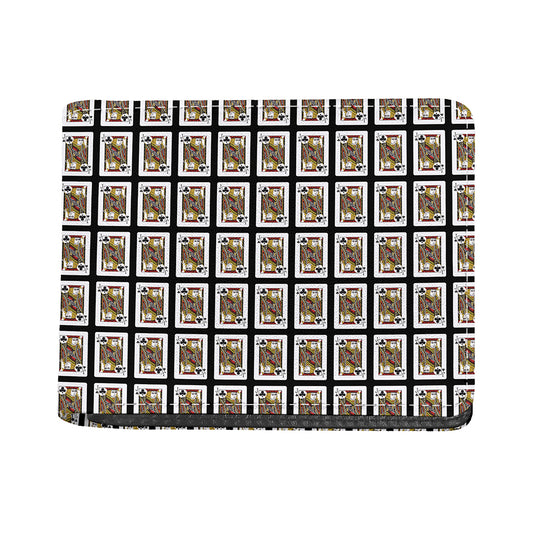 Jack Of Clubs Playing Card Pattern Print Bifold Wallet