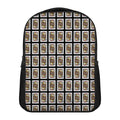 Jack Of Clubs Playing Card Pattern Print Casual Backpack