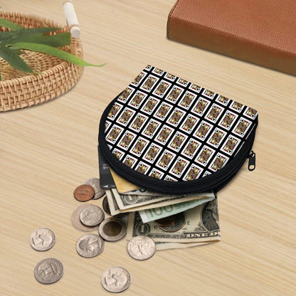 Jack Of Clubs Playing Card Pattern Print Coin Purse