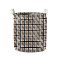 Jack Of Clubs Playing Card Pattern Print Collapsible Laundry Basket