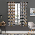 Jack Of Clubs Playing Card Pattern Print Grommet Curtain Panels