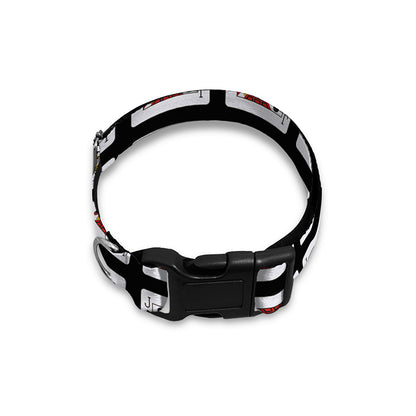 Jack Of Clubs Playing Card Pattern Print Dog Collar