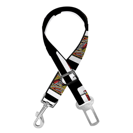 Jack Of Clubs Playing Card Pattern Print Dog Seat Belt