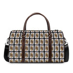Jack Of Clubs Playing Card Pattern Print Duffle Bag