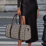 Jack Of Clubs Playing Card Pattern Print Duffle Bag