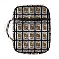 Jack Of Clubs Playing Card Pattern Print Front Pocket Bible Bag