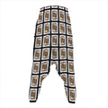 Jack Of Clubs Playing Card Pattern Print Hammer Pants