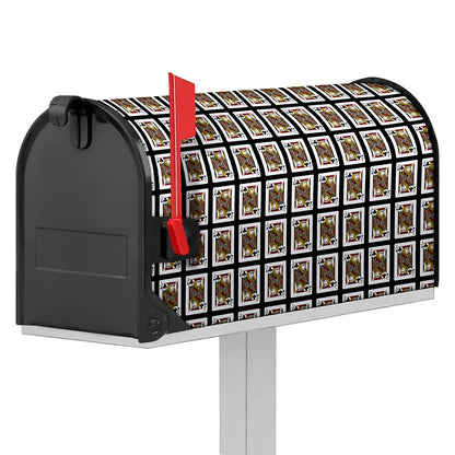 Jack Of Clubs Playing Card Pattern Print Mailbox Cover