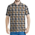 Jack Of Clubs Playing Card Pattern Print Men's Polo Shirt