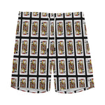 Jack Of Clubs Playing Card Pattern Print Men's Sports Shorts