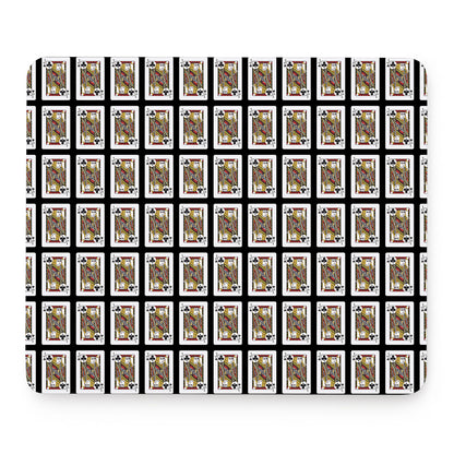 Jack Of Clubs Playing Card Pattern Print Mouse Pad