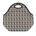 Jack Of Clubs Playing Card Pattern Print Neoprene Lunch Bag