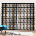 Jack Of Clubs Playing Card Pattern Print Pencil Pleat Curtains