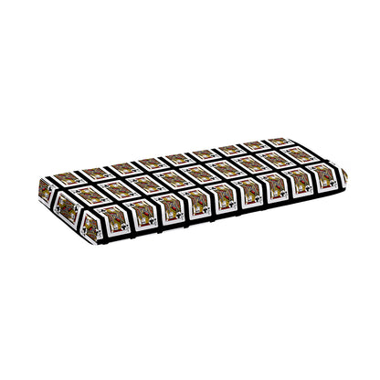 Jack Of Clubs Playing Card Pattern Print Piano Keyboard Cover
