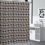 Jack Of Clubs Playing Card Pattern Print Premium Shower Curtain