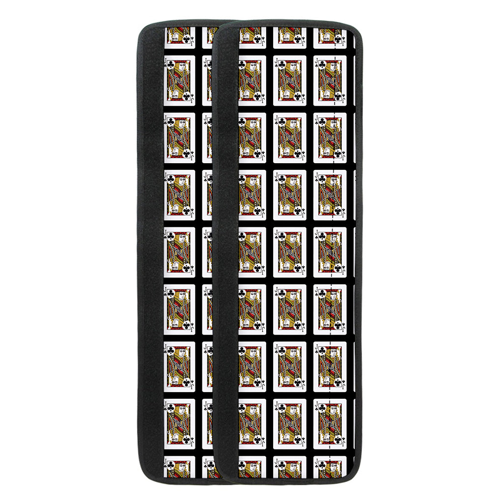 Jack Of Clubs Playing Card Pattern Print Refrigerator Handle Covers