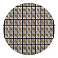 Jack Of Clubs Playing Card Pattern Print Round Blanket