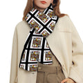 Jack Of Clubs Playing Card Pattern Print Scarf