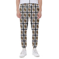 Jack Of Clubs Playing Card Pattern Print Joggers
