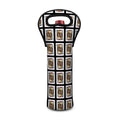 Jack Of Clubs Playing Card Pattern Print Single Neoprene Wine Tote