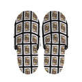 Jack Of Clubs Playing Card Pattern Print Slippers
