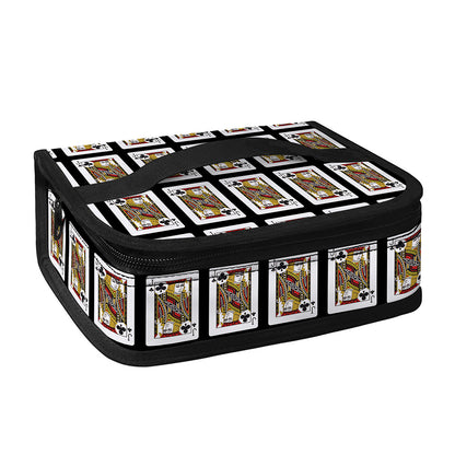 Jack Of Clubs Playing Card Pattern Print Small Lunch Bag