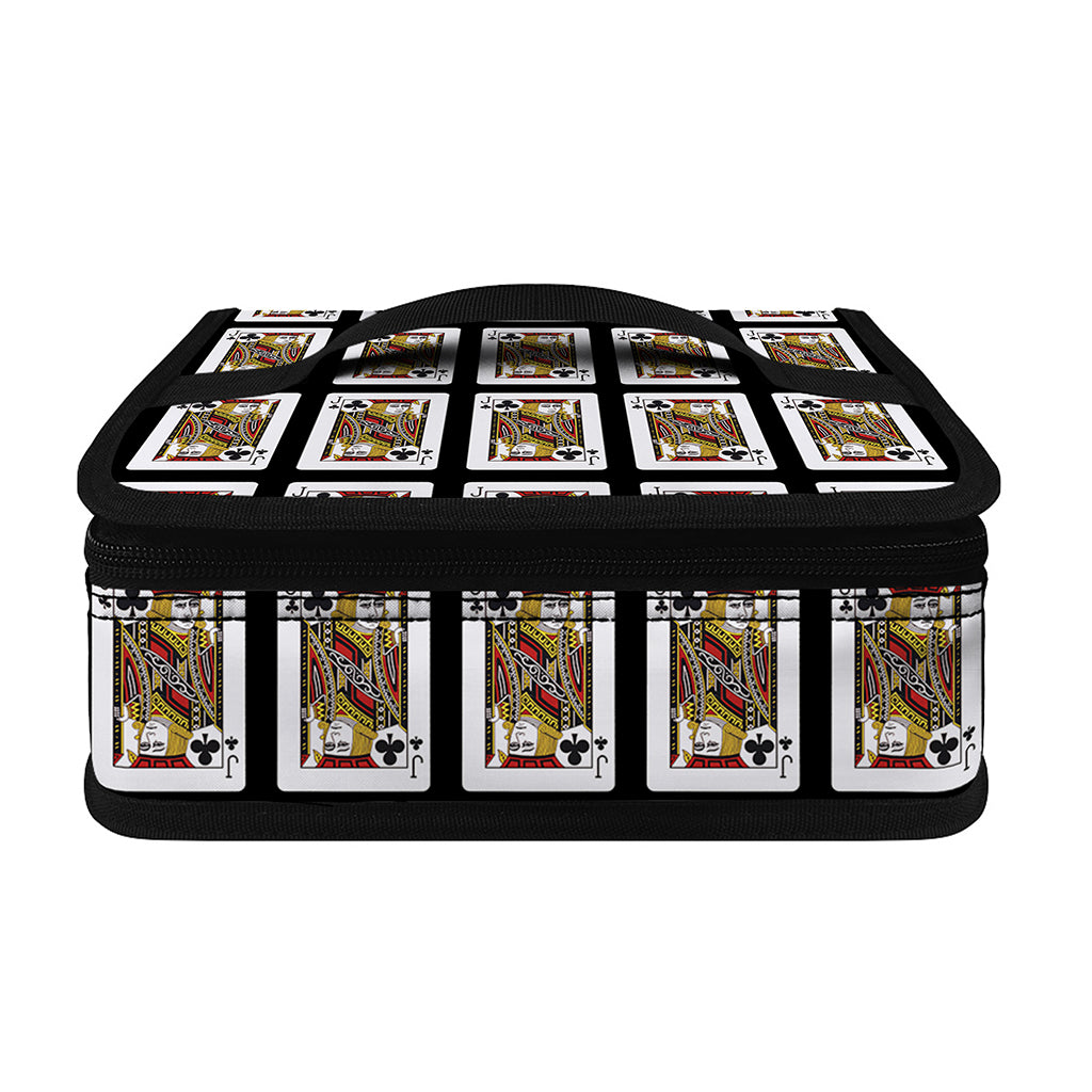 Jack Of Clubs Playing Card Pattern Print Small Lunch Bag