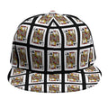 Jack Of Clubs Playing Card Pattern Print Snapback Cap