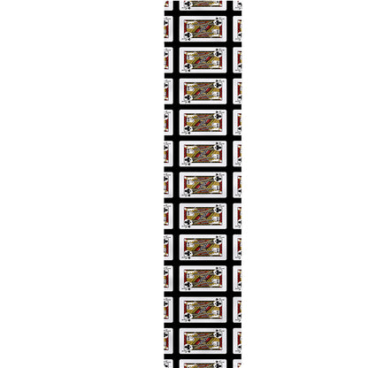 Jack Of Clubs Playing Card Pattern Print Table Runner