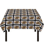 Jack Of Clubs Playing Card Pattern Print Tablecloth